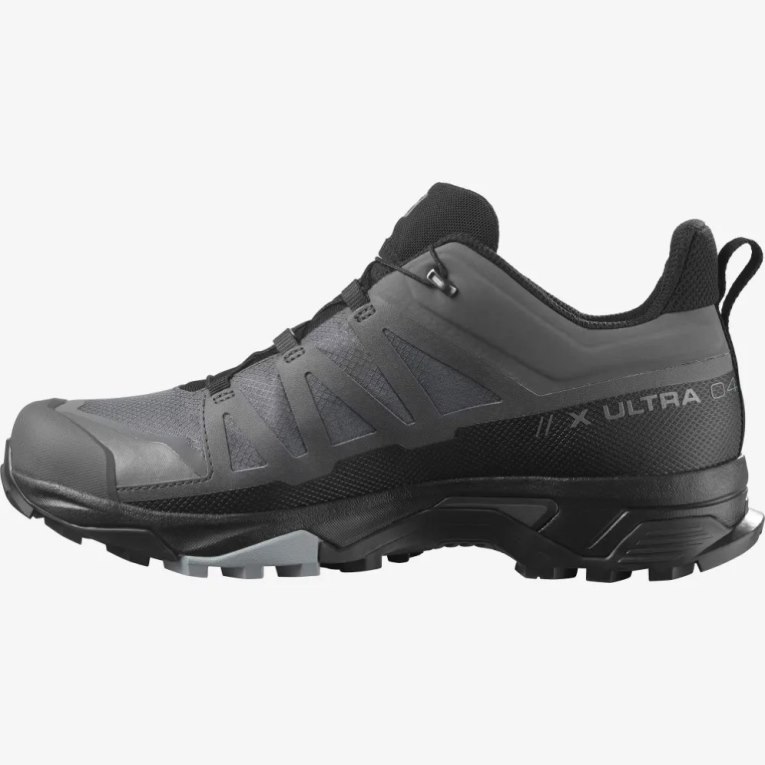 Grey / Black Salomon X Ultra 4 GTX Men's Hiking Shoes | PH 95732Q